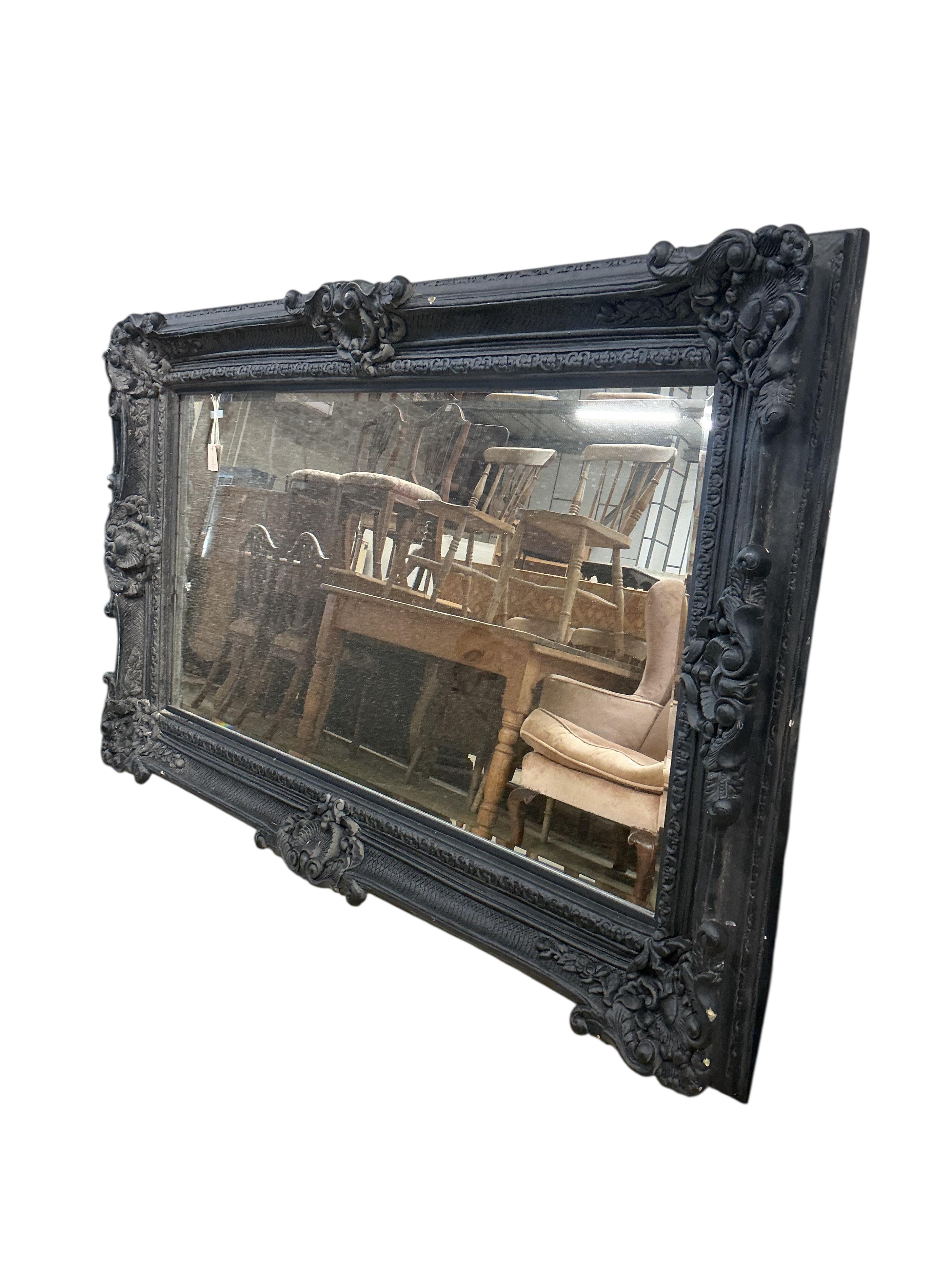 A large Victorian style 'Heritage' rectangular composition wall mirror, width 225cm, height 134cm